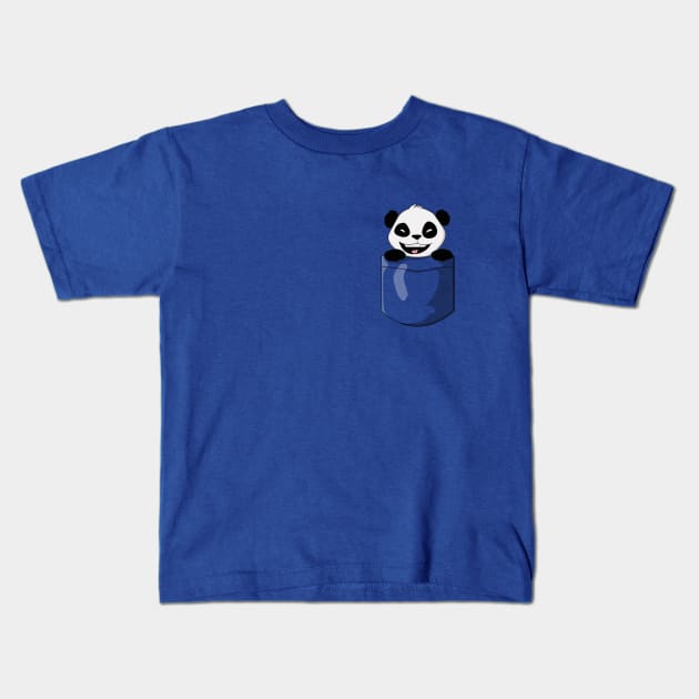 A Panda in your pocket! Kids T-Shirt by farai